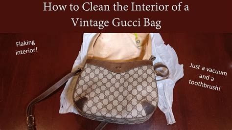 how to clean gucci handbags